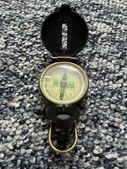 Engineer Directional Handheld Lensatic Compass Flip Cover Sighting Line Black