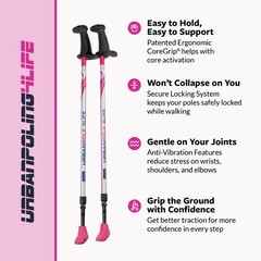 Urban Poling – Urban Poles 4Life – Lightweight, Aluminum Nordic Walking Sticks