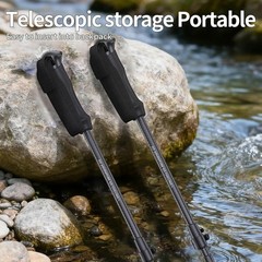Carbon Fiber Trekking Poles Collapsible Lightweight Yet Sturdy Hiking Poles