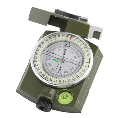 Outdoor Military Sighting Luminous Lensatic Waterproof Compass Army Green