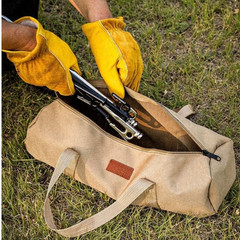 Waterproof Handheld Tent Peg Bag 42x15cm 900D Oxford Fabric 21cm Webbing Handle