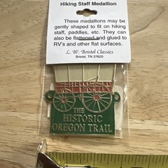 The Historic Oregon Trail Hiking Staff Medallion