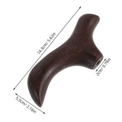 T-Shaped Cane Handle – Wooden Replacement Grip for Walking Sticks & Trekking