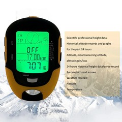 GPS Electronic Altimeter IPX4 Waterproof For Outdoor Navigation, Compass