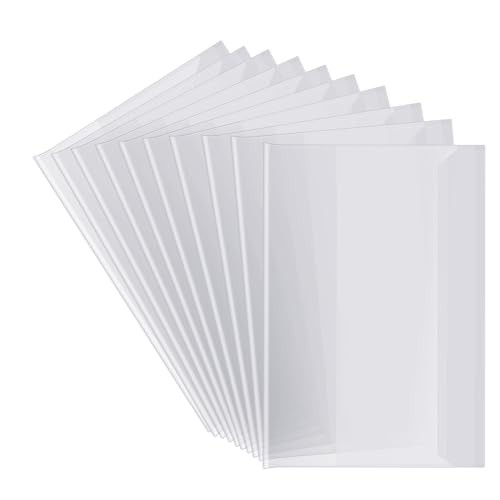 10pcs Clear A5 Book Covers Plastic Exercise Books Covers Waterproof Plastic