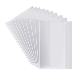 10pcs Clear A5 Book Covers Plastic Exercise Books Covers Waterproof Plastic