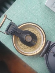 Vintage Engineer Lensatic Precise Compact Compass