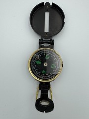 Stansport Engineer Directional Compass Military Style Black Brass Vintage