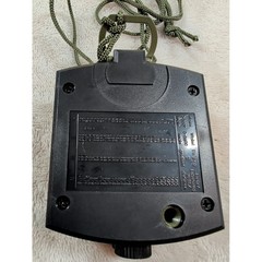 Military Prismatic Sighting Compass Olive Green Metal Hiking Survival Gear Pouch