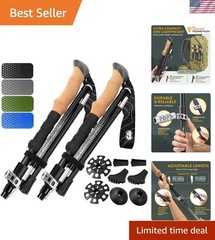 Adjustable Foldable Hiking Poles—Lightweight Trekking Sticks (120cm)