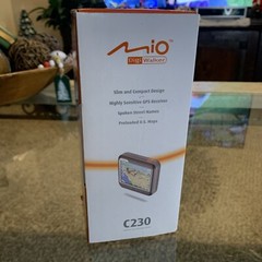 Mio Digi Walker Model C230 Portable GPS Navigation Text To Speech Powers On