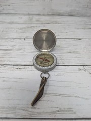 Vintage Pasto Compass Made in WEST GERMANY, W/ Hinged Lid