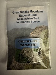 Charles Bunion Hiking Stick Medallion. New. GSM National Park.