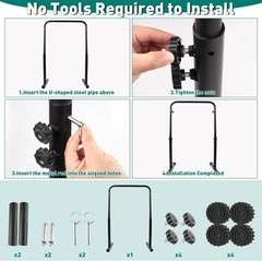 Walking Pad Handle Bar Only – Adjustable Heights Walking Pad Handrail for Differ