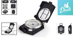 Multifunctional Metal Compass with Bubble Level – Perfect for Outdoor Navigation
