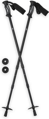 Trekking Poles (Pair, Black), Lightweight 7075 Aluminum Hiking Support Walking S