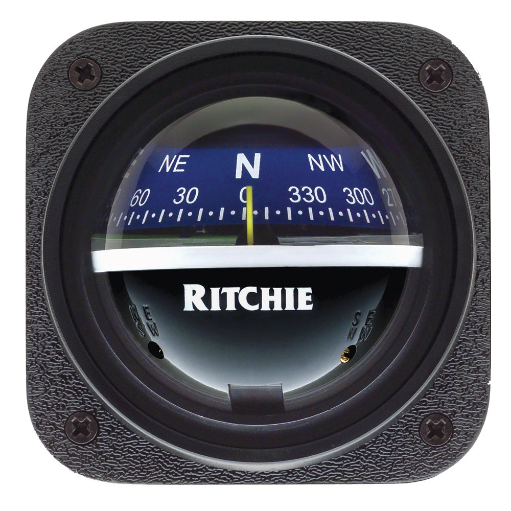 Ritchie V-537B Explorer Compass – Bulkhead Mount – Blue Dial V-537B UPC 01034…
