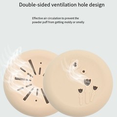 Makeup Puff Case Easy To Carry Effective Puff Storage Exquisite Appearance