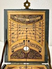 RARE Vintage Antique Solar Calendar Pocket Compass : Villa Alcor Made In Spain