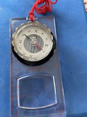 NEW VINTAGE Ruler COMPASS SUN WATCH /magnifying Glass NICE LOOK