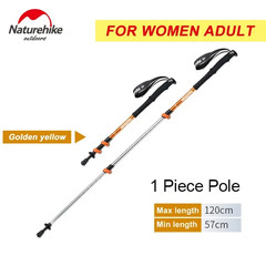 Outdoor Walking Stick Aluminum Alloy Alpenstock Telescopic Hiking Trekking Pole