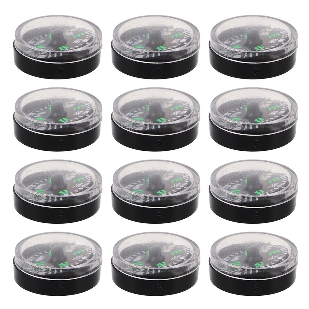 12pcs Compass 20mm Compact Lightweight For Outdoor Activities