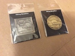 Lot of 2 Lassen Volcanic National Park Hiking Medallion – California Souvenir