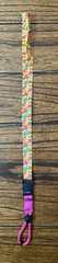 Peace Symbol and Flower Water Bottle Lanyard