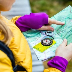Waterproof Outdoor Compass for Hiking Camping Backpacking Orienteering Map Readi