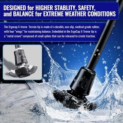 Universal Terrain Spike for Crutches and Trekking Pole