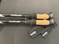 TrailBuddy Adjustable Hiking Poles for Snowshoe & Backpacking, Aqua Sky New