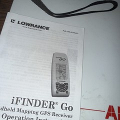 Lowrance iFINDER Hunt Fish Camp Go Handheld GPS & Manual Yellow