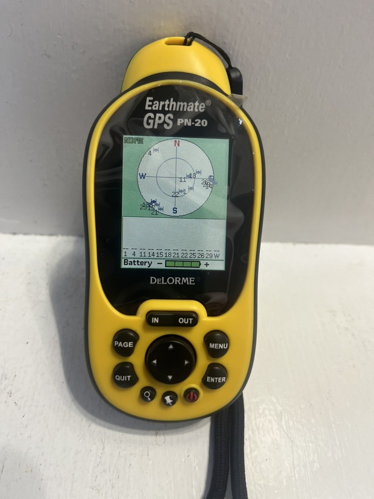 – DeLorme Earth mate GPS PN-20 With Case Tested Appears Unused