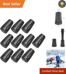 Durable Rubber Hiking Pole Protectors – 10 Count for Ultimate Grip and Longevity