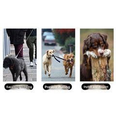 PU Leather Dog Leash 1.2m Length with Secure Electroplated Hook for Large Dogs