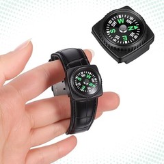 15 PCS Slip-On Watch Band Compass, Sturdy Mini Button Compasses Small Wrist