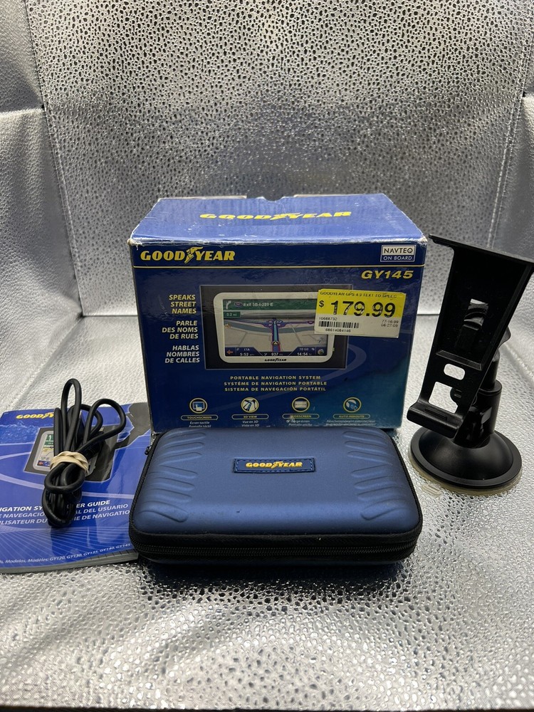 Goodyear GY145 4.3″ GPS Bundle With Magnetic Suction Car Mount