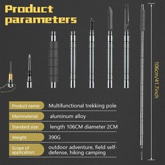 Aluminum Ultralight Trekking Poles Walking Cane Outdoor Camping Hiking Stick New