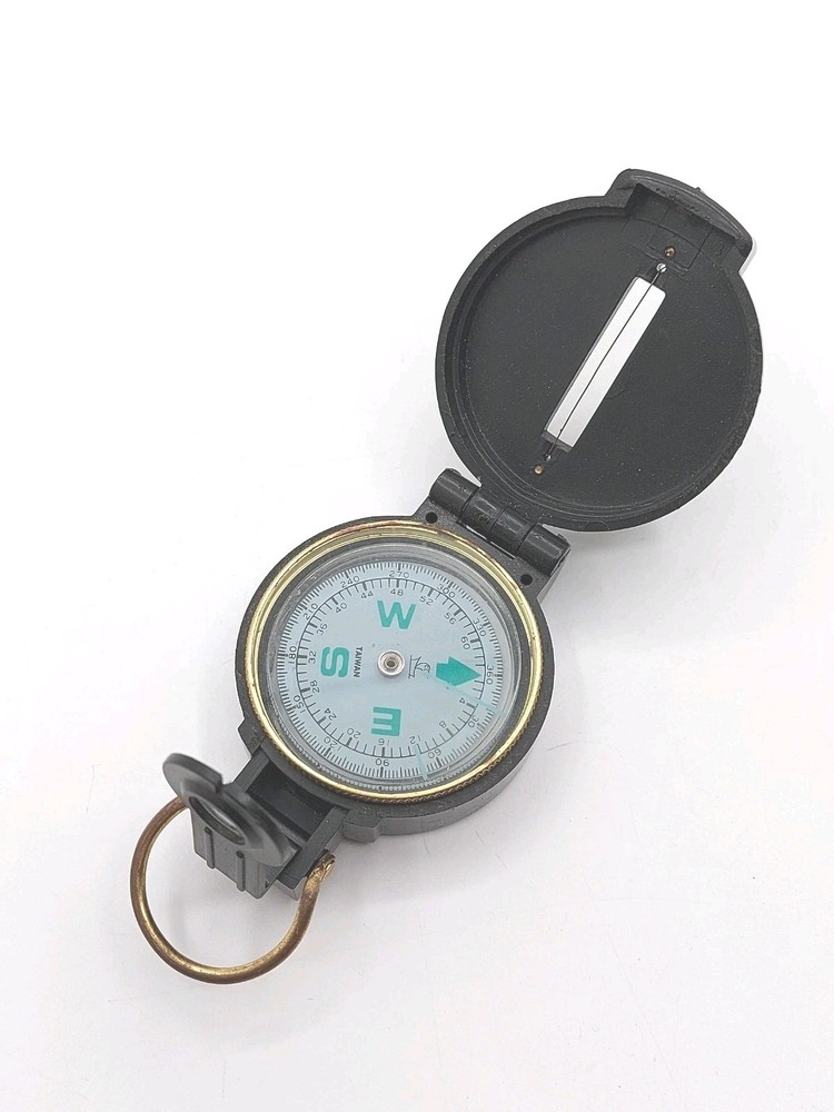 Vintage Engineer Lensatic Compass Made In Taiwan Tested And Works B20