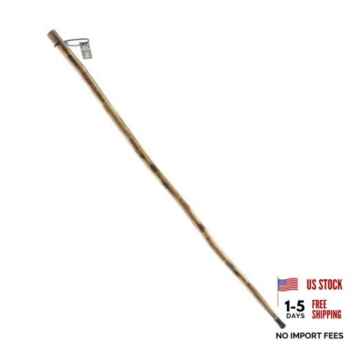 Natural Wood Walking Stick – ‎WS62 Compass and Thermometer