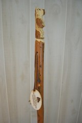 Bear Carved Hardwood Walking Stick, Hand Carved Staff, Made in the USA, Custom
