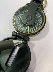 VINTAGE METAL ENGINEER COMPASS – Japan made – Glow in the Dark Letters