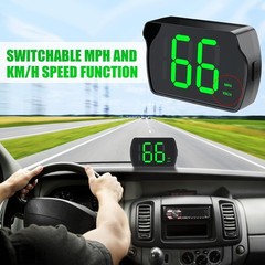 Velocimetro digital GPS para auto MPH HUD universal con pantalla LED grande