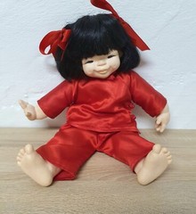 Artist Doll Vinyl Doll Meiler JMB Jacobsen Asian 33cm Collectors Vintage