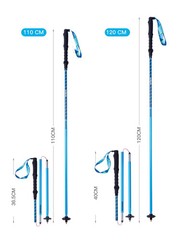 2pcs Adjustable Trekking Poles 110 120 130cm Hiking Walking Sticks