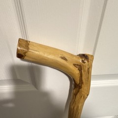 Handcrafted 45” TallWooden Walking Stick Hiking Cane Brown for Dirt Gravel