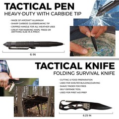Sirius Survival 15in1 Hiking Kit – Emergency Tools & Kit for Survival Situations