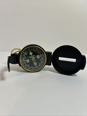 Vintage TC Japan Engineer Directional Lensatic Compass Folding Military Style