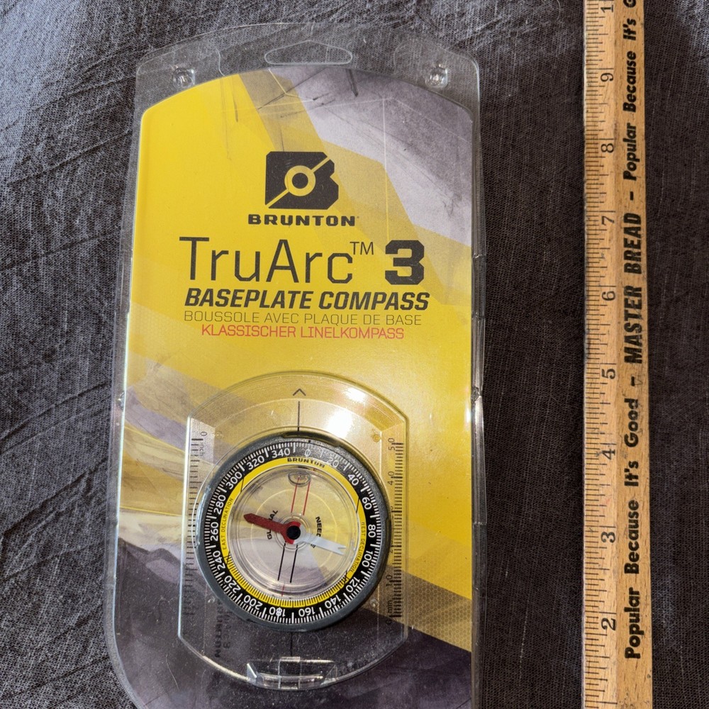 Brunton Tru Arc3 Baseplate Compass TRUARC3 Made In USA NEW Sealed