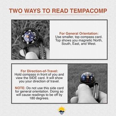 Sun Company TempaComp – Ball Compass and Thermometer Carabiner | Hiking, Back…